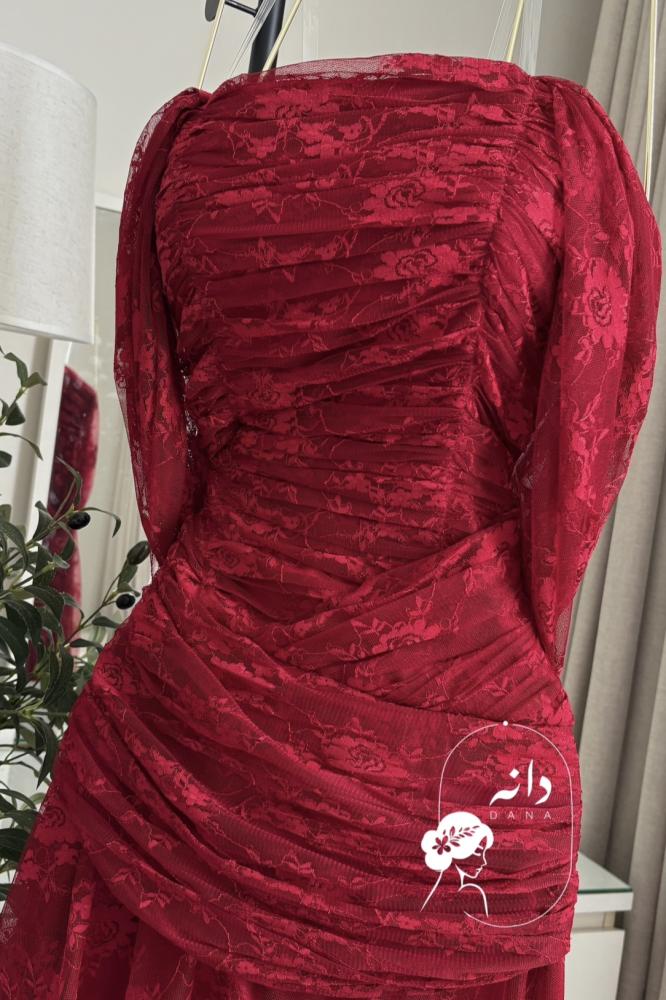 فستان عودي دانتيل