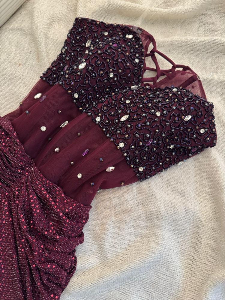 Evening dress stretch top