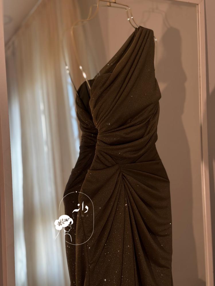 فستان ناعم سهرة زيتي