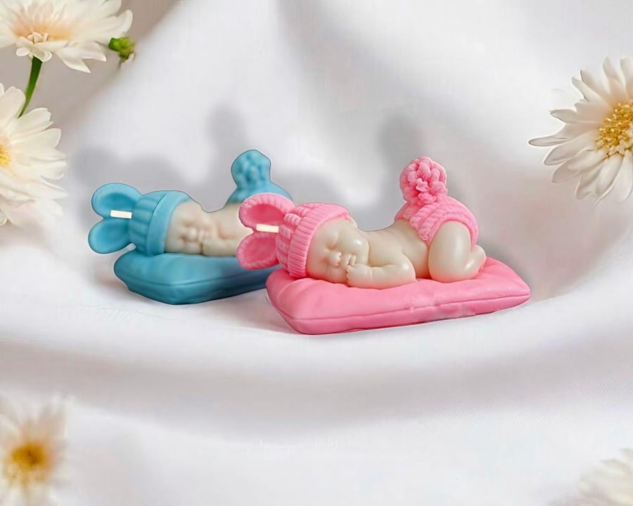 شمعة طفل ناعم لمسة هدوء