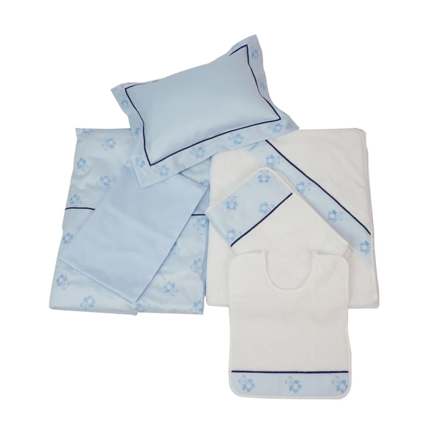 Baby bed sheet 6 parts with towels -teddy