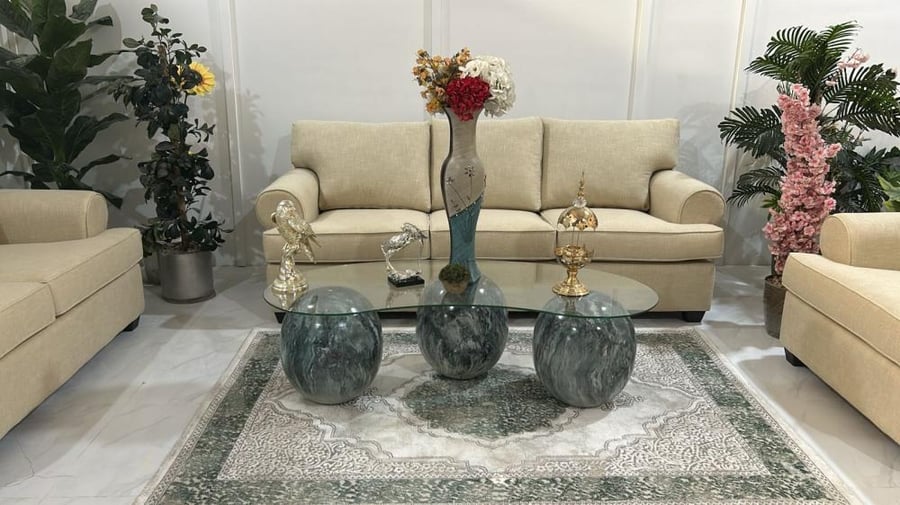 طقم طاولات رخام صناعي