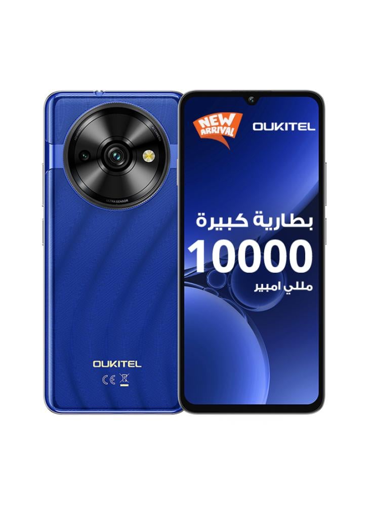 اوكيتل جوال C59 PRO ثنائي الشريحة بذاكرة رام 8+16 جيجابايت وذاكرة داخلية 256 جيجابايت يدعم 4G لون ازرق