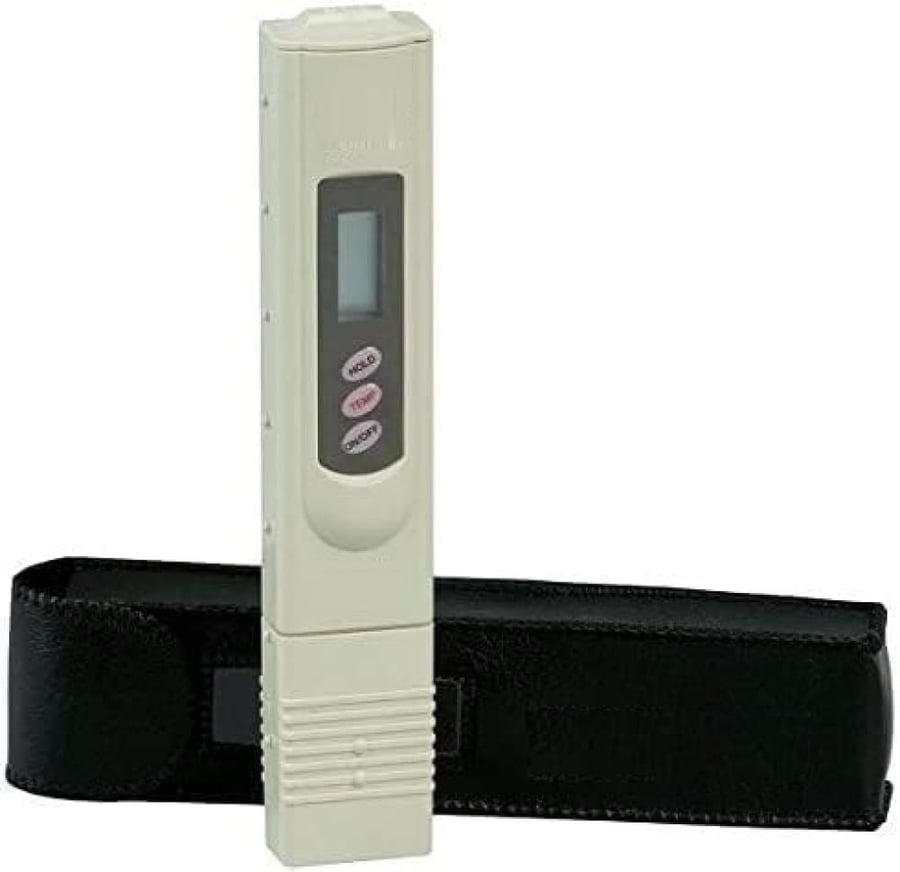 جهاز قياس الأملاح TDS للمياه | مدى 0–9990 PPM