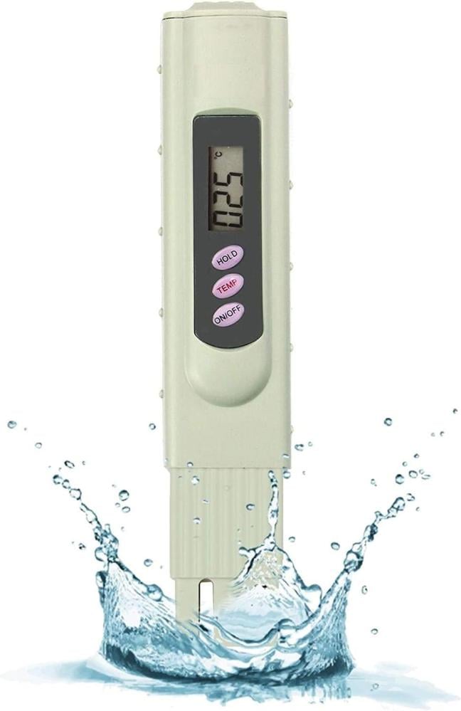 جهاز قياس الأملاح TDS للمياه | مدى 0–9990 PPM