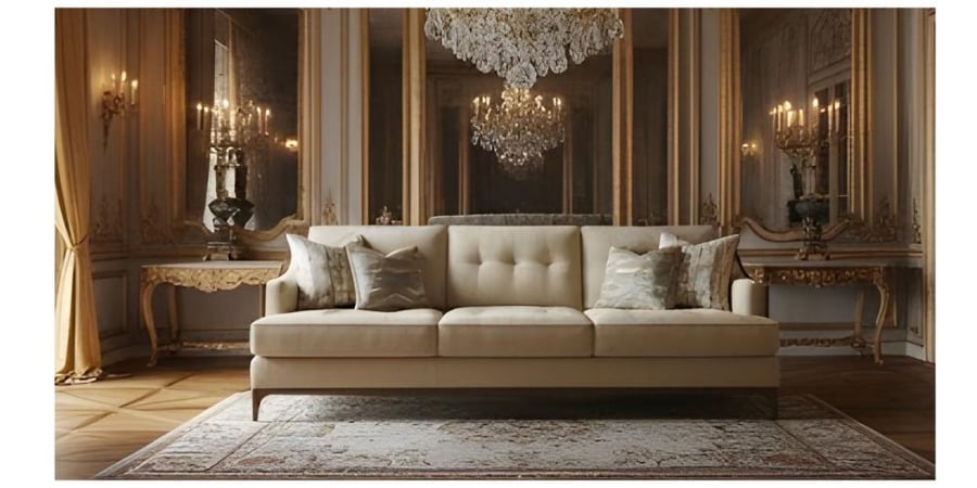New Classic sofa, elegant model