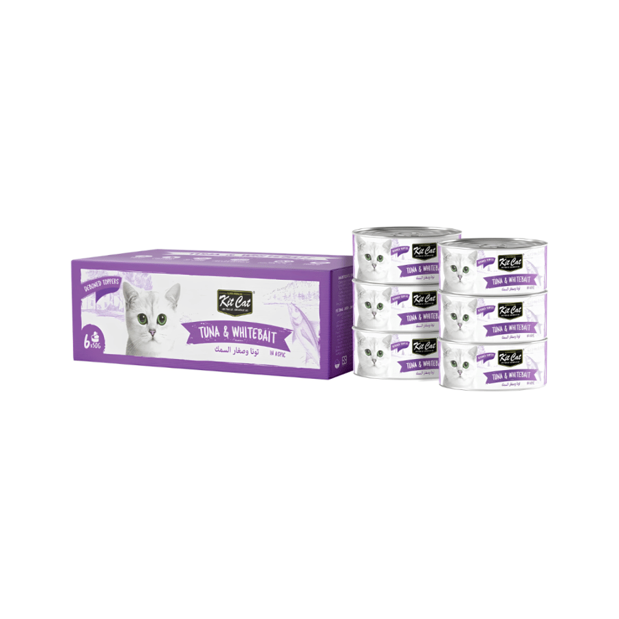 كت كات طعام رطب للقطط بالتونة وسمك المحيط الابيض 6x50g