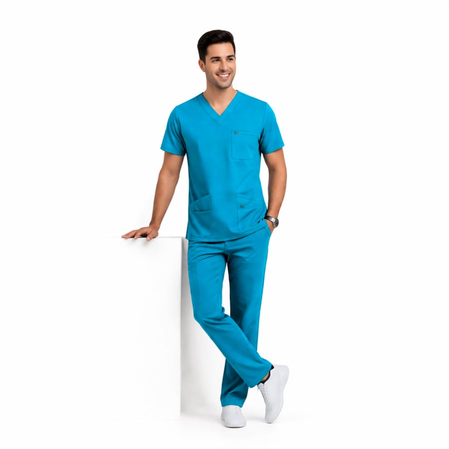 Premium Medical Scrub Set - Multi-Pocket