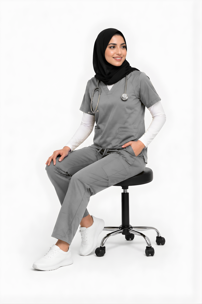 Essential medical scrub set - V-neck