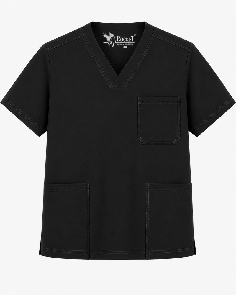 Rocket Classic Scrub Shirt - Prominent Stitching
