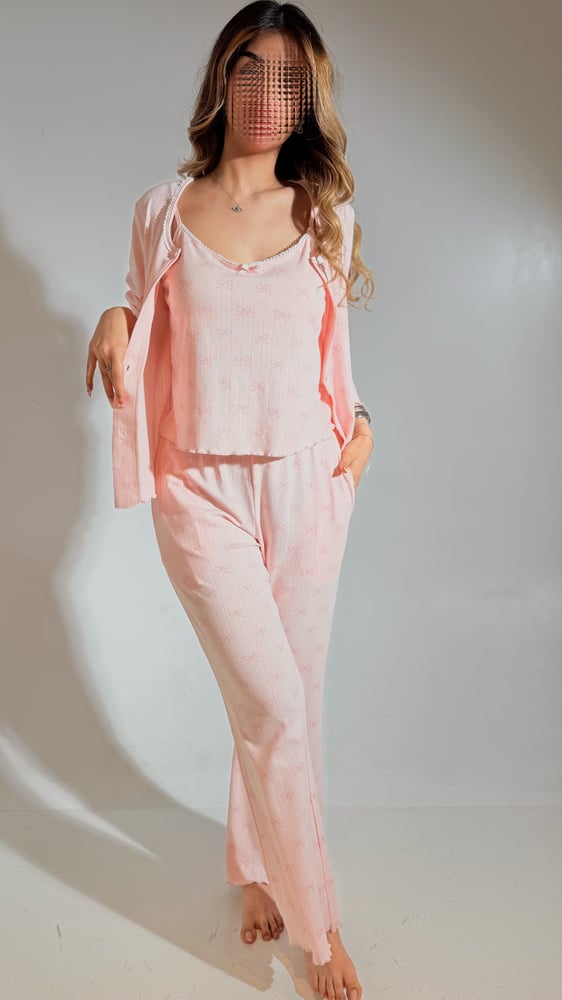 Pink bows pjs set