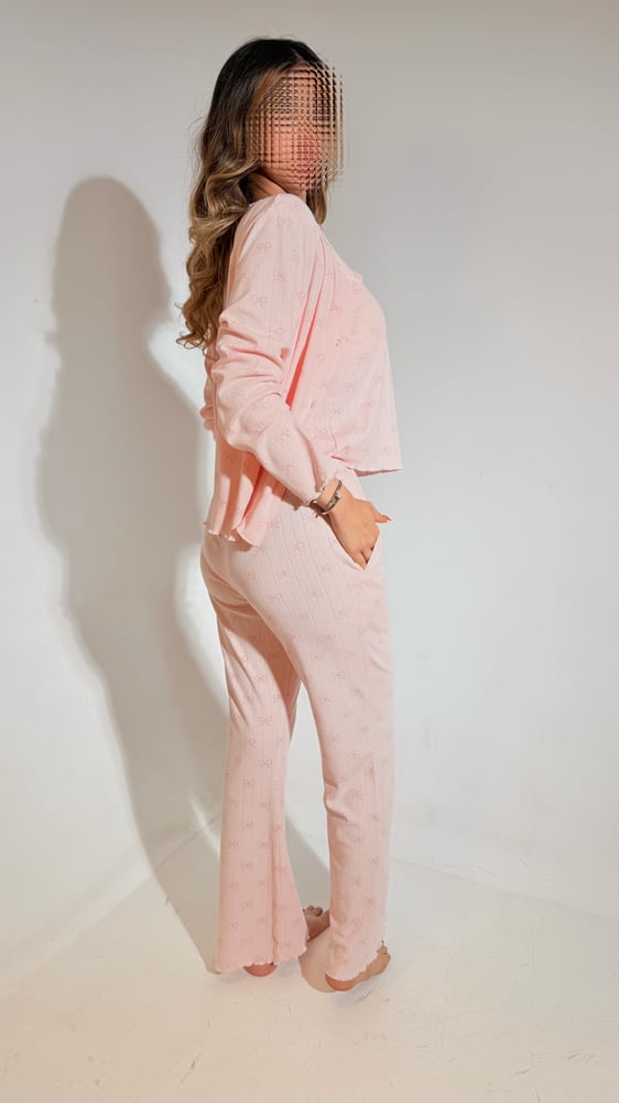 Pink bows pjs set