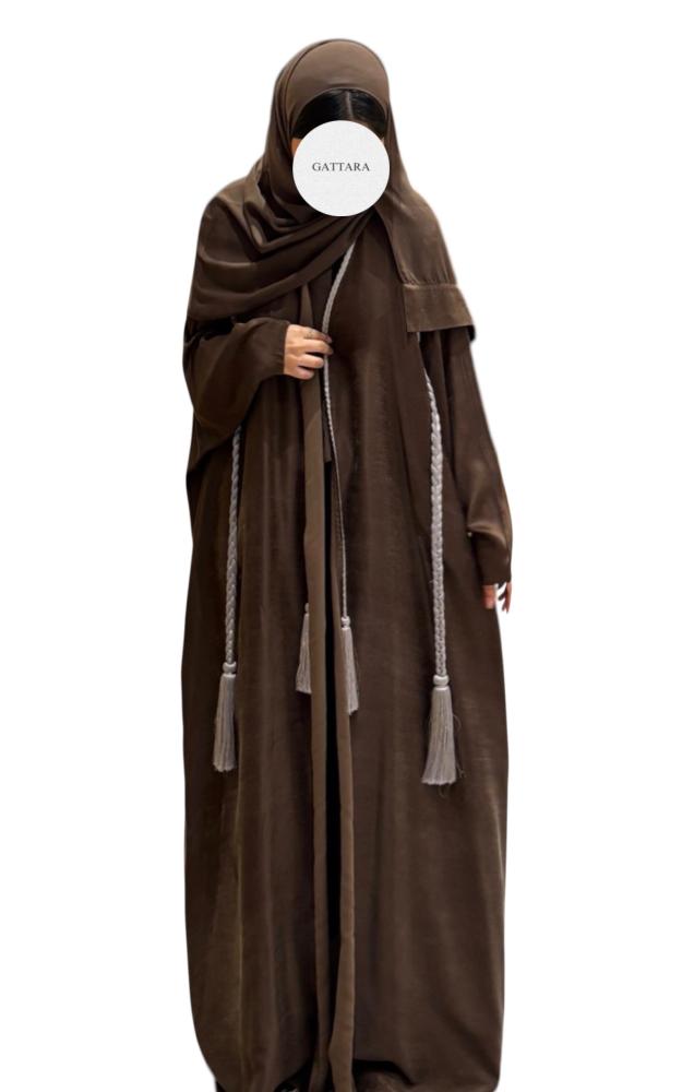 washed silk abaya