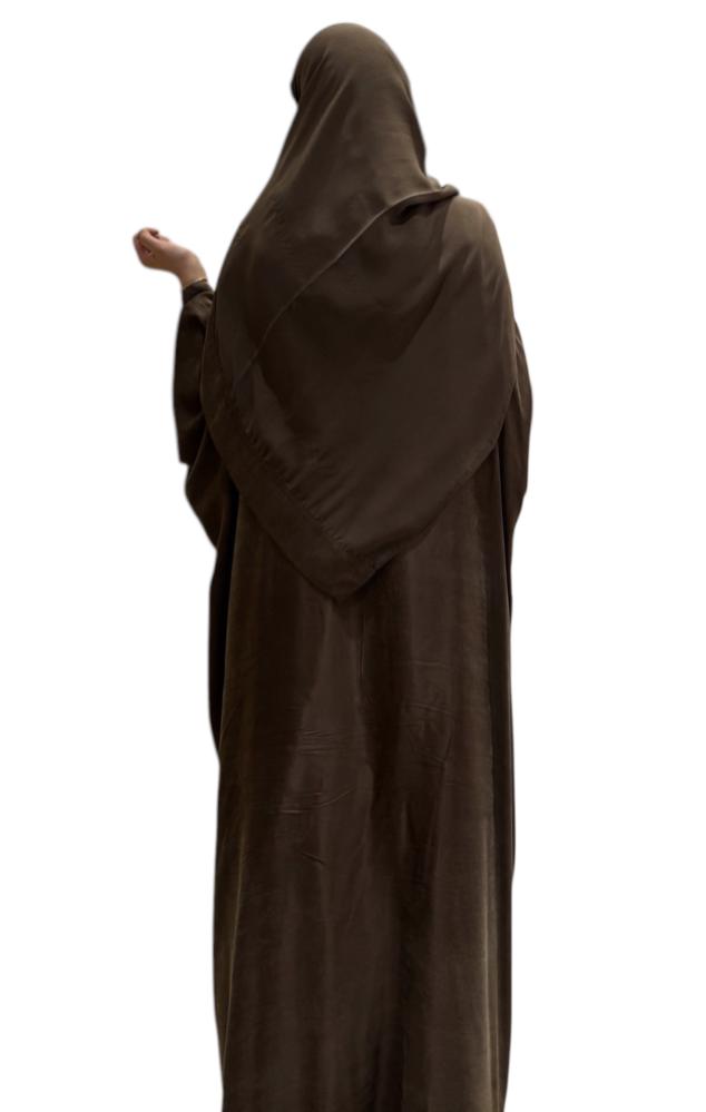 washed silk abaya