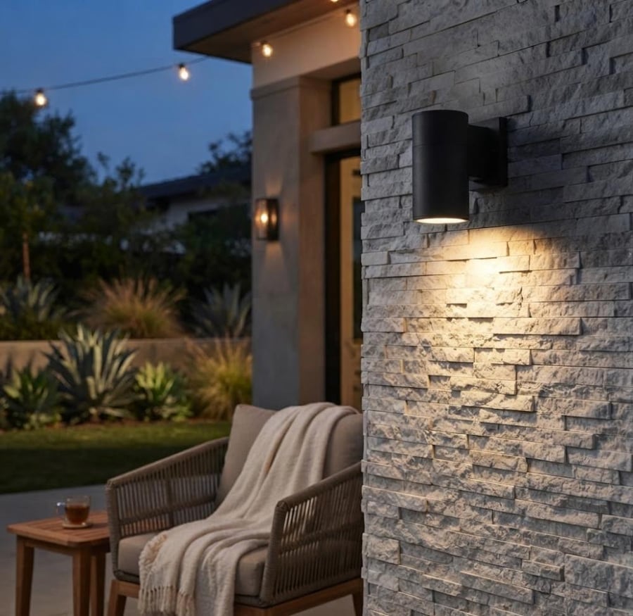 أبلكة جدارية LED سطحية GU10 اتجاه واحد لون أسود