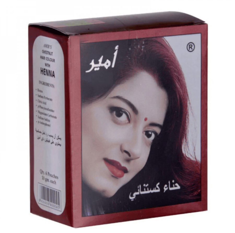 امير حناء صبغة شعر كستنائي 10 جم