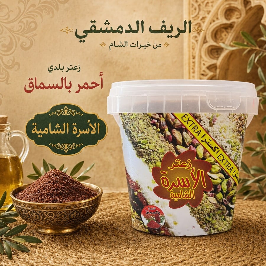 زعتر أحمر بالسماق – الأسرة الشامية 800 غ