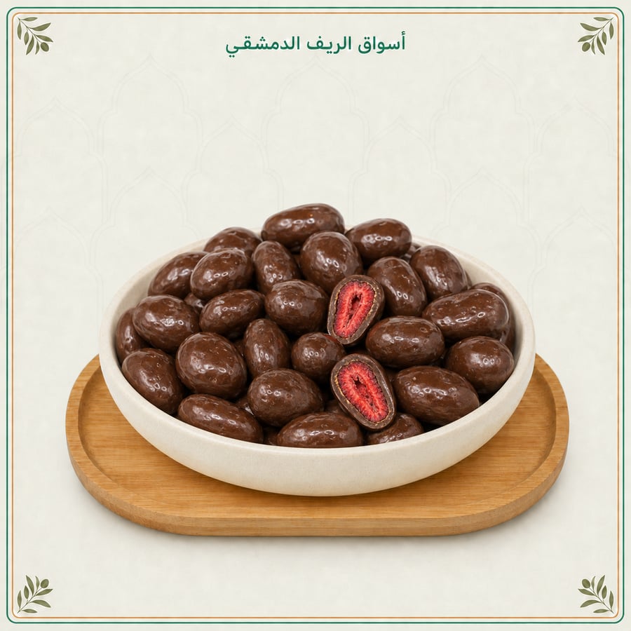 دراجيه بلجيكي فراولة بالشوكولاتة أسواق الريف الدمشقي