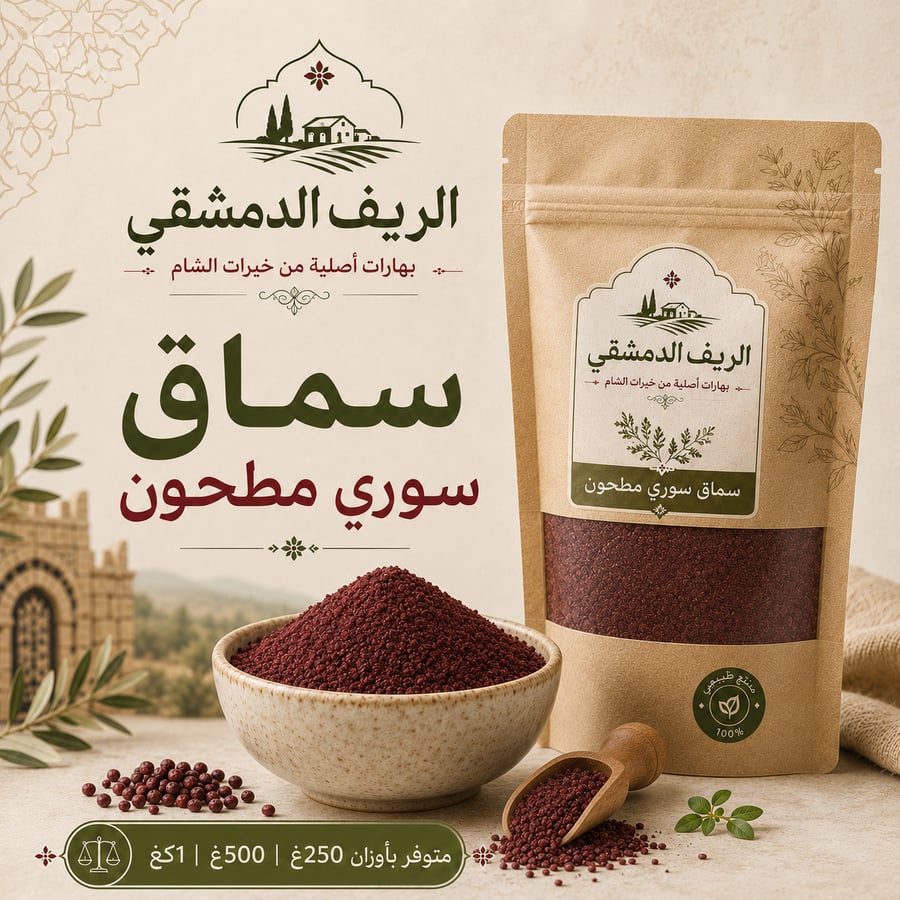 سماق سوري مطحون