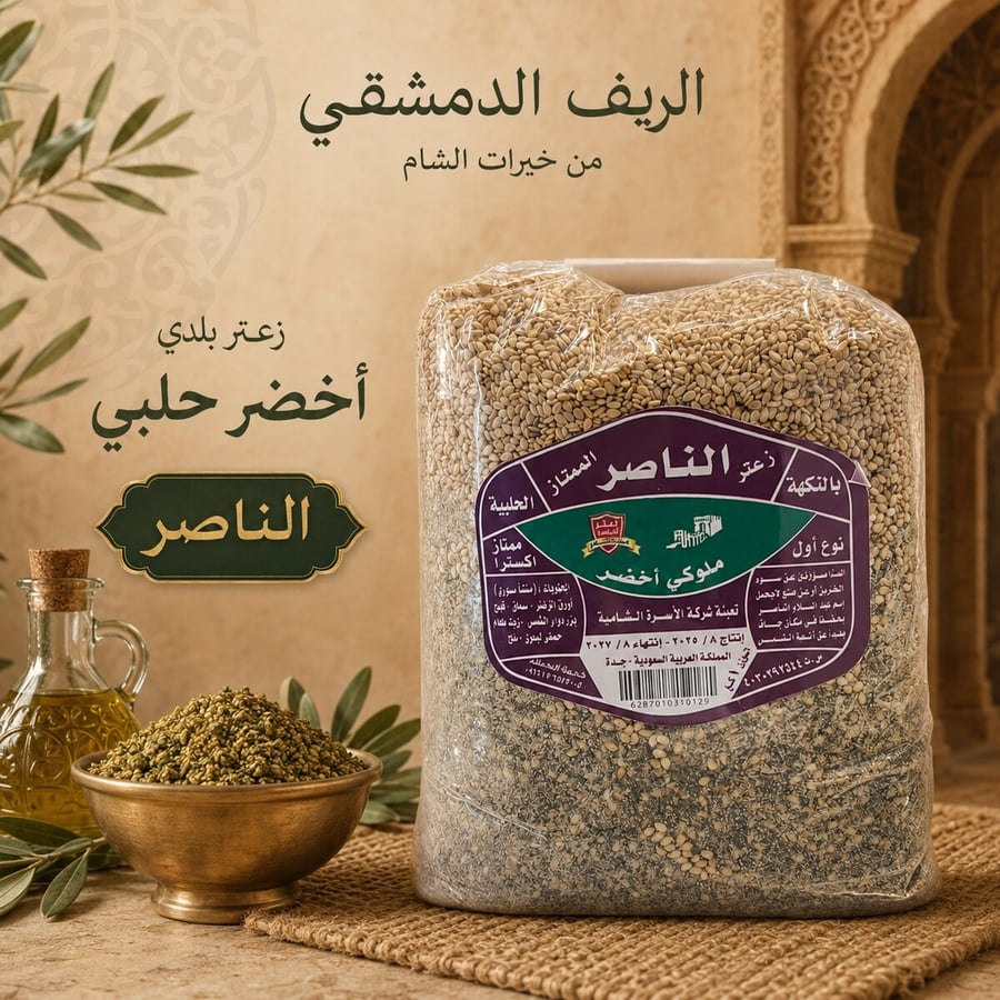 زعتر أخضر حلبي – الناصر 1 كغ
