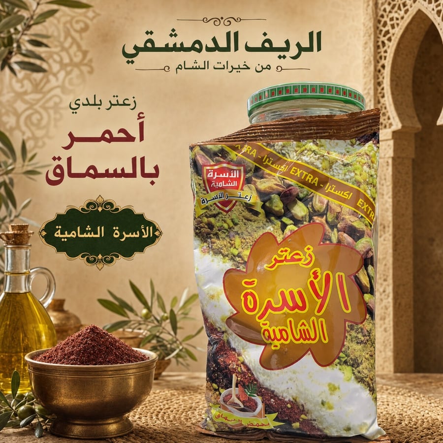 زعتر أحمر بالسماق – الأسرة الشامية 400 غ