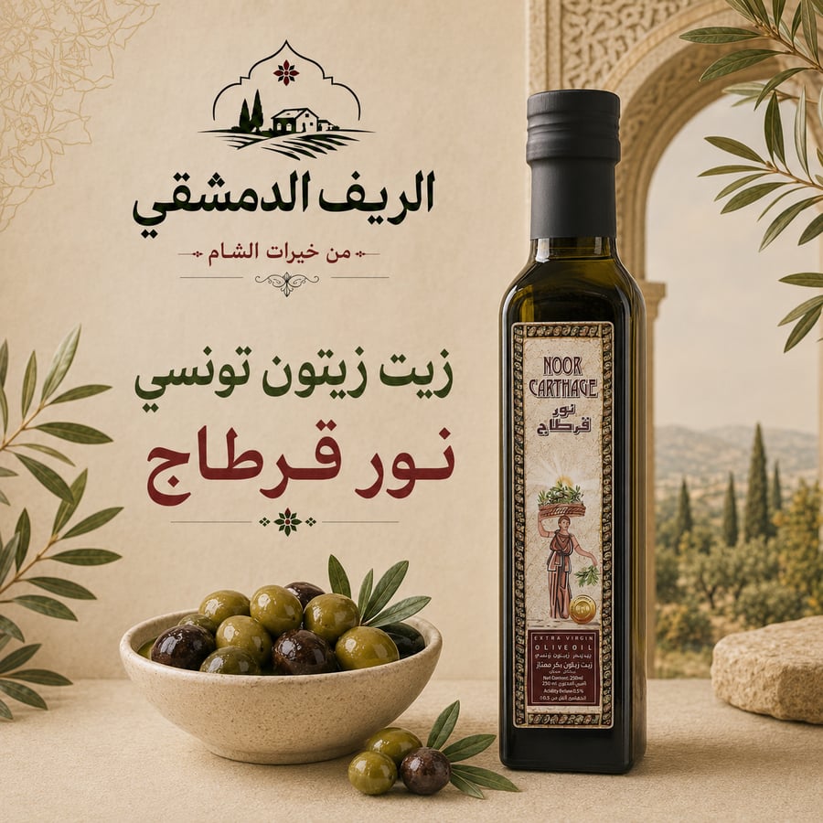 زيت زيتون تونسي نور قرطاج 250 مل