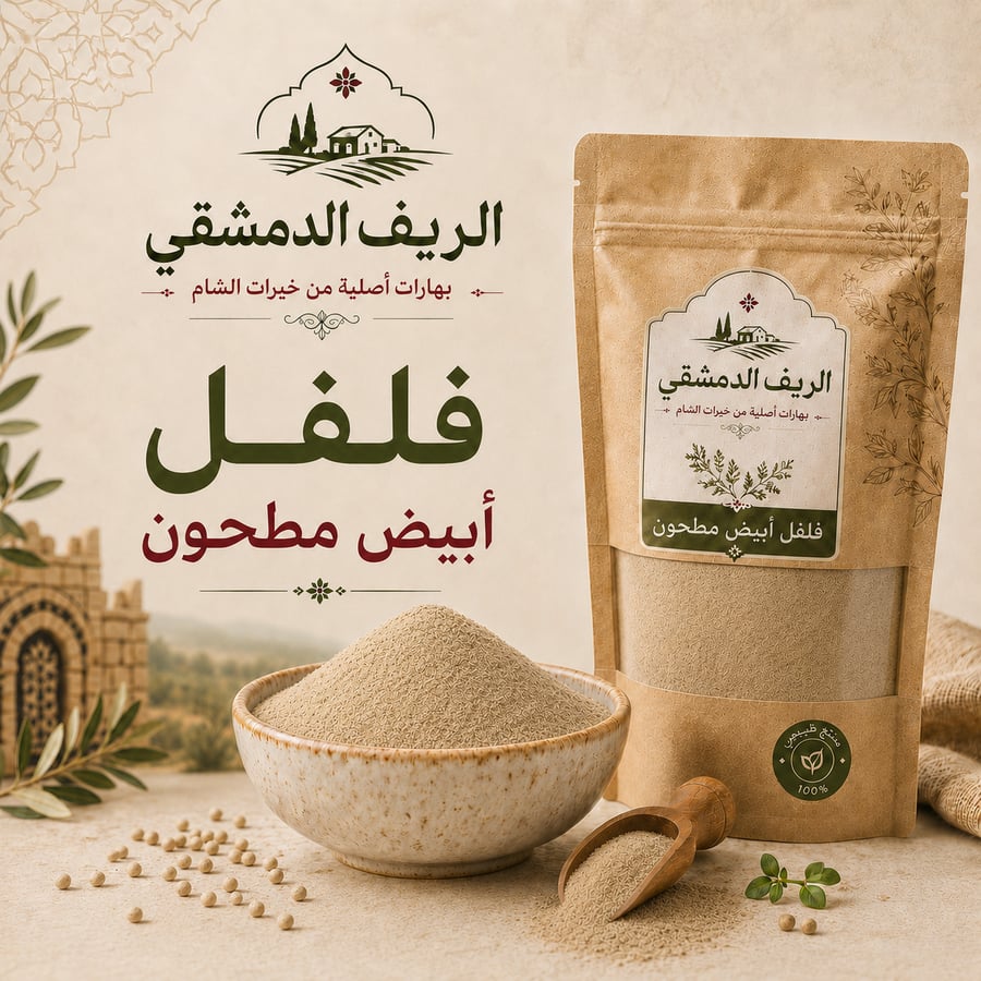 فلفل أبيض مطحون