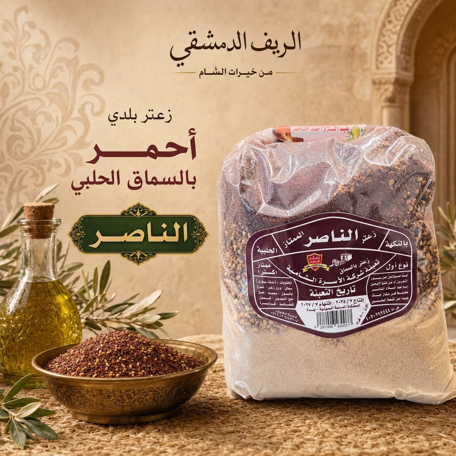 زعتر أحمر بالسماق الحلبي – الناصر 500 غ