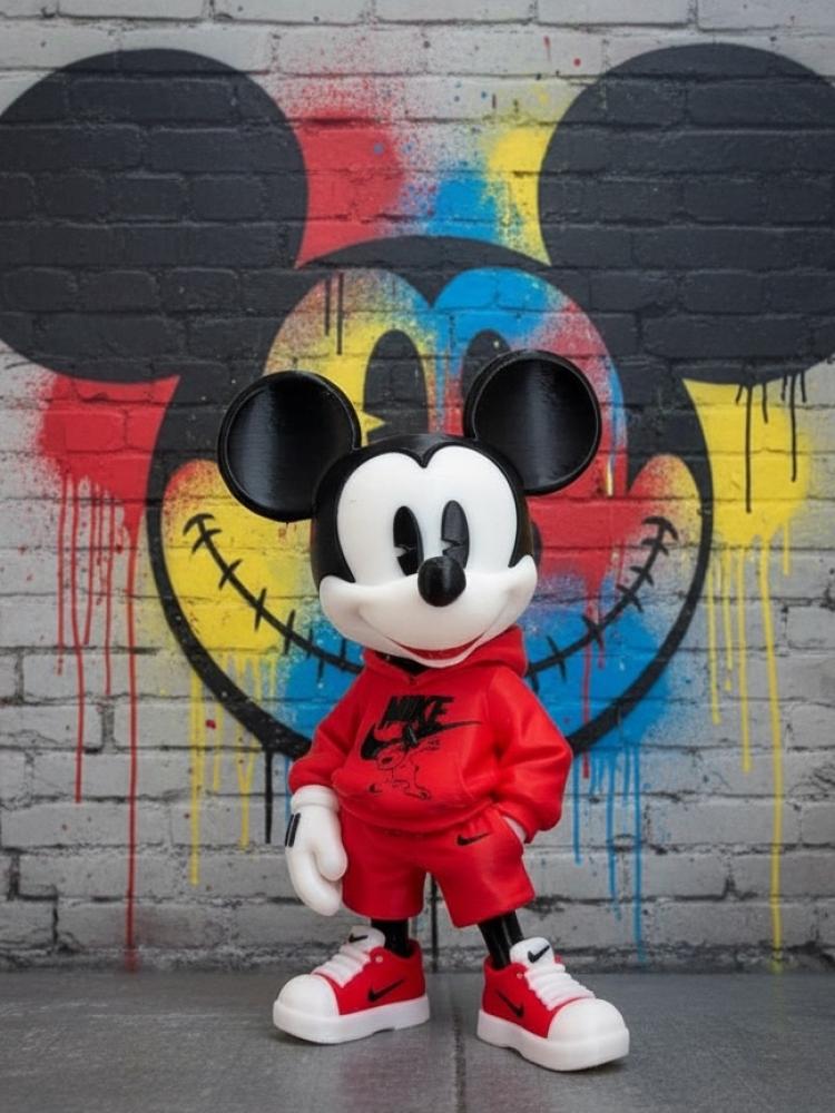 مجسم ميكي ماوس العصر الحديث (Modern Streetwear Mickey Figure)