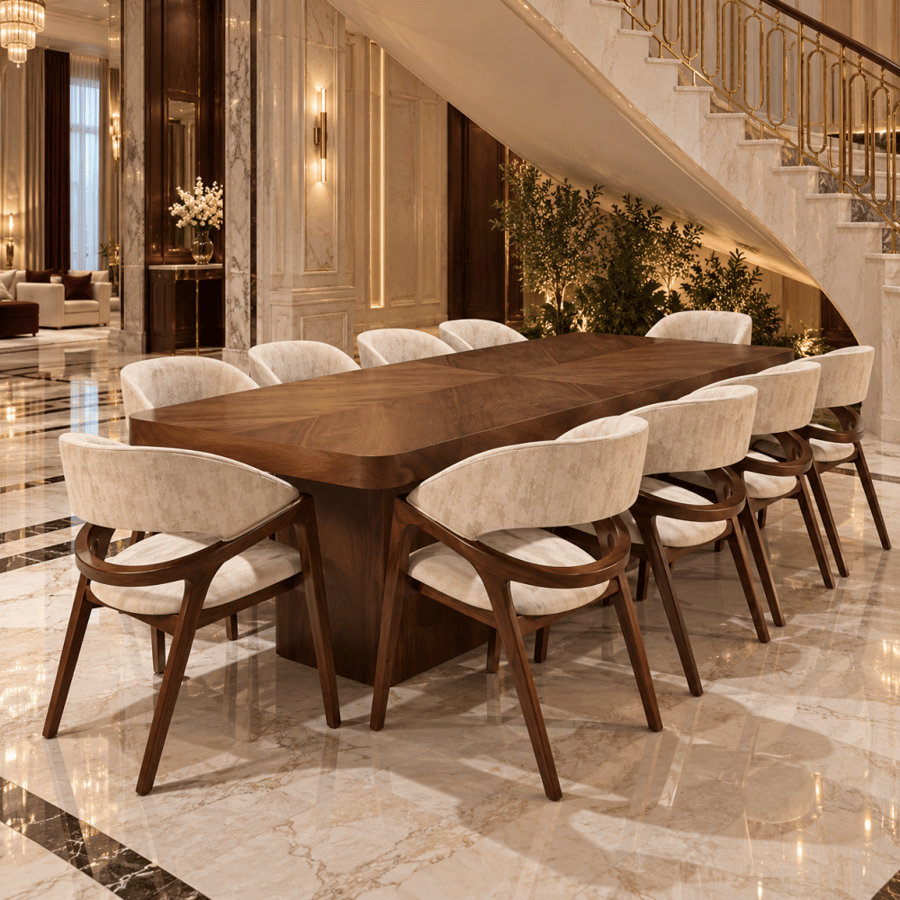 طاولة طعام 10 كراسي