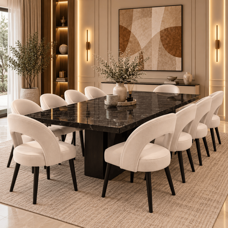 طاولة طعام 10 كراسي