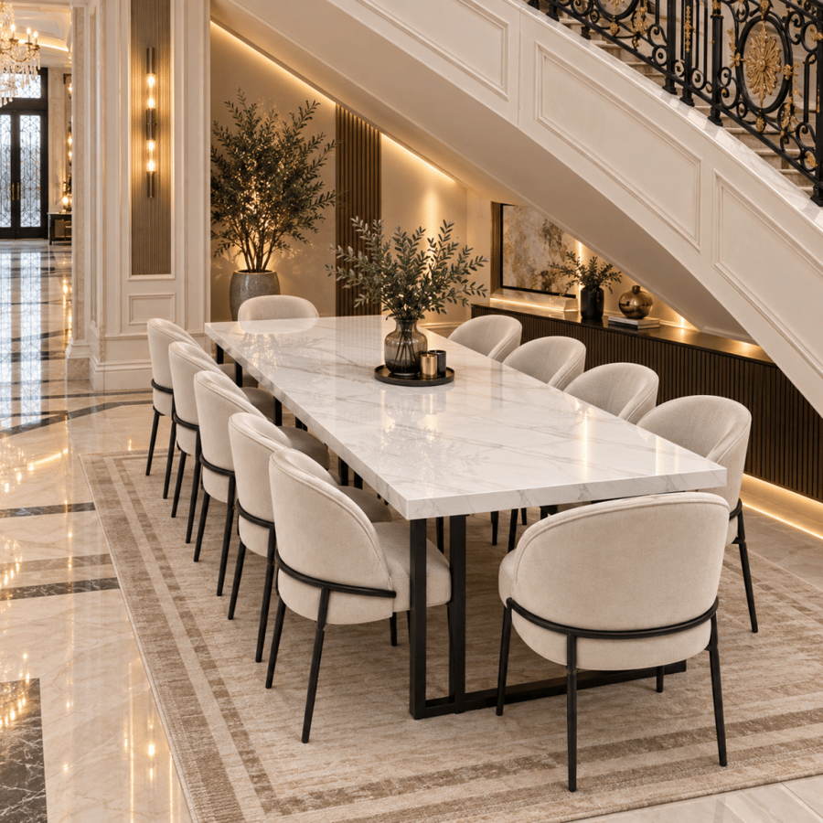 طاولة طعام 8 كراسي