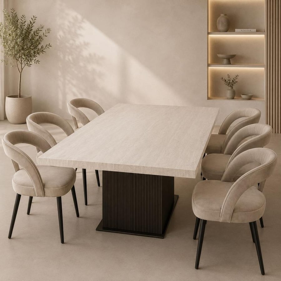 طاولة طعام 6 كراسي