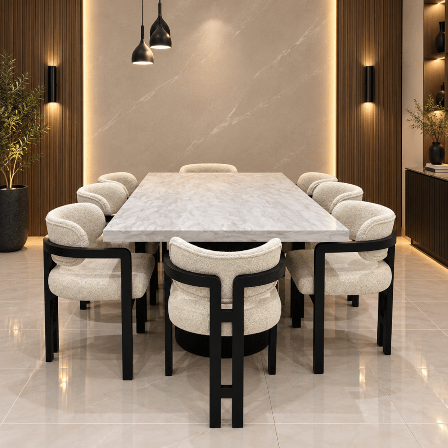 طاولة طعام 8 كراسي