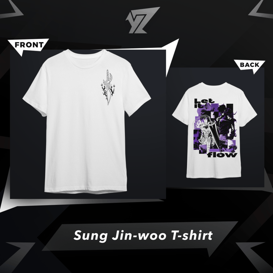 تي شيرت سونغ جين وو ( V2 ) - ( V2 ) Sung Jin-woo T-shirt