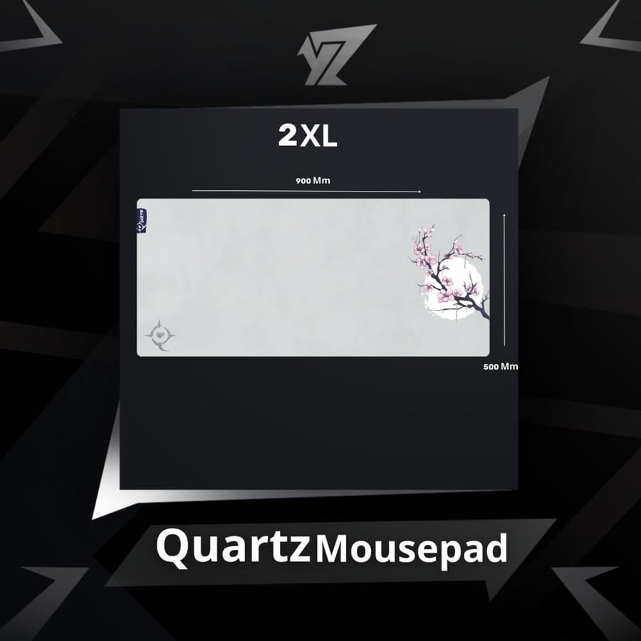 Professional Quartz Mouse Pad, White