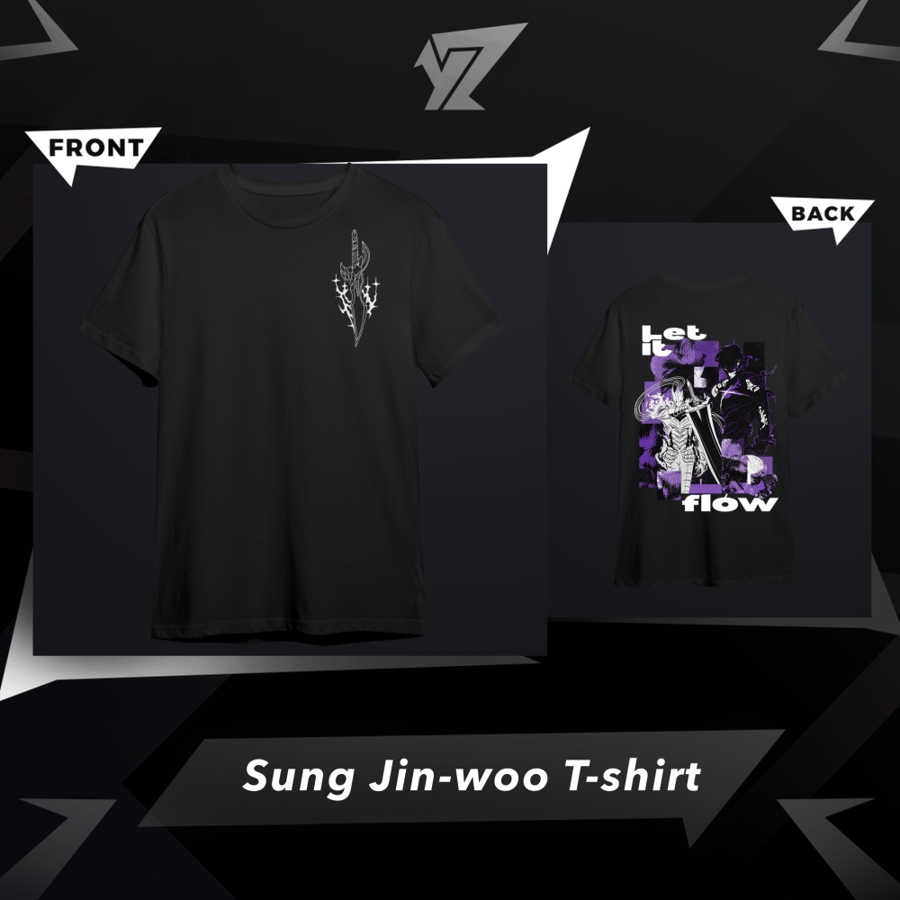 تي شيرت سونغ جين وو ( V2 ) - ( V2 ) Sung Jin-woo T-shirt
