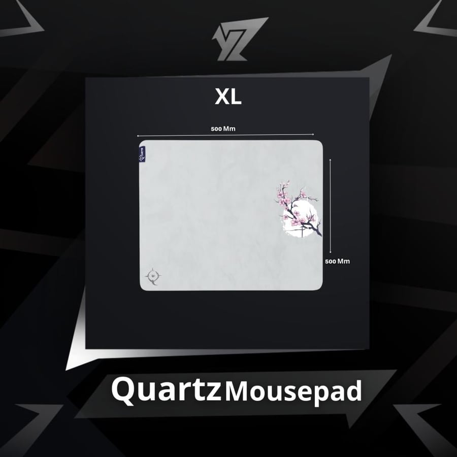 Professional Quartz Mouse Pad, White