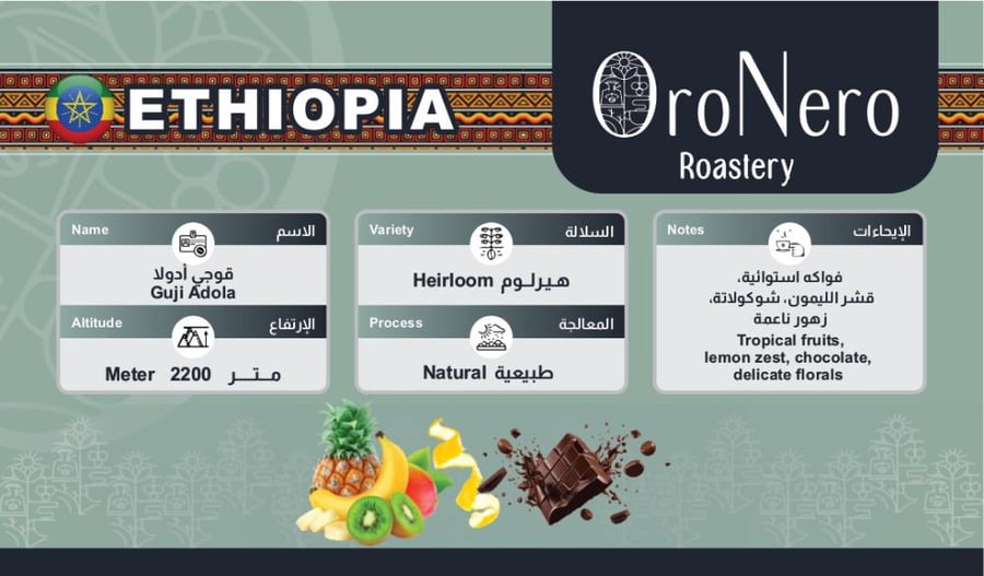 OroNero Box: Ethiopian Hambela + Ethiopian Adola + Costa Rican Tarrazu + Colombian Panther ( 250gm x 4 ) = 1 Kg