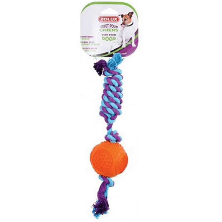 Zolux durable rubber ball game for training dogs and puppies 33 cm