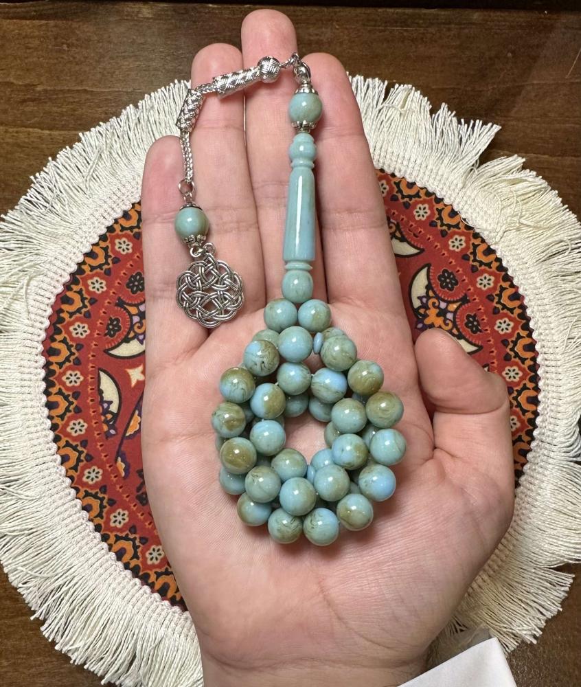 مسباح بكلايت تركواز مموج