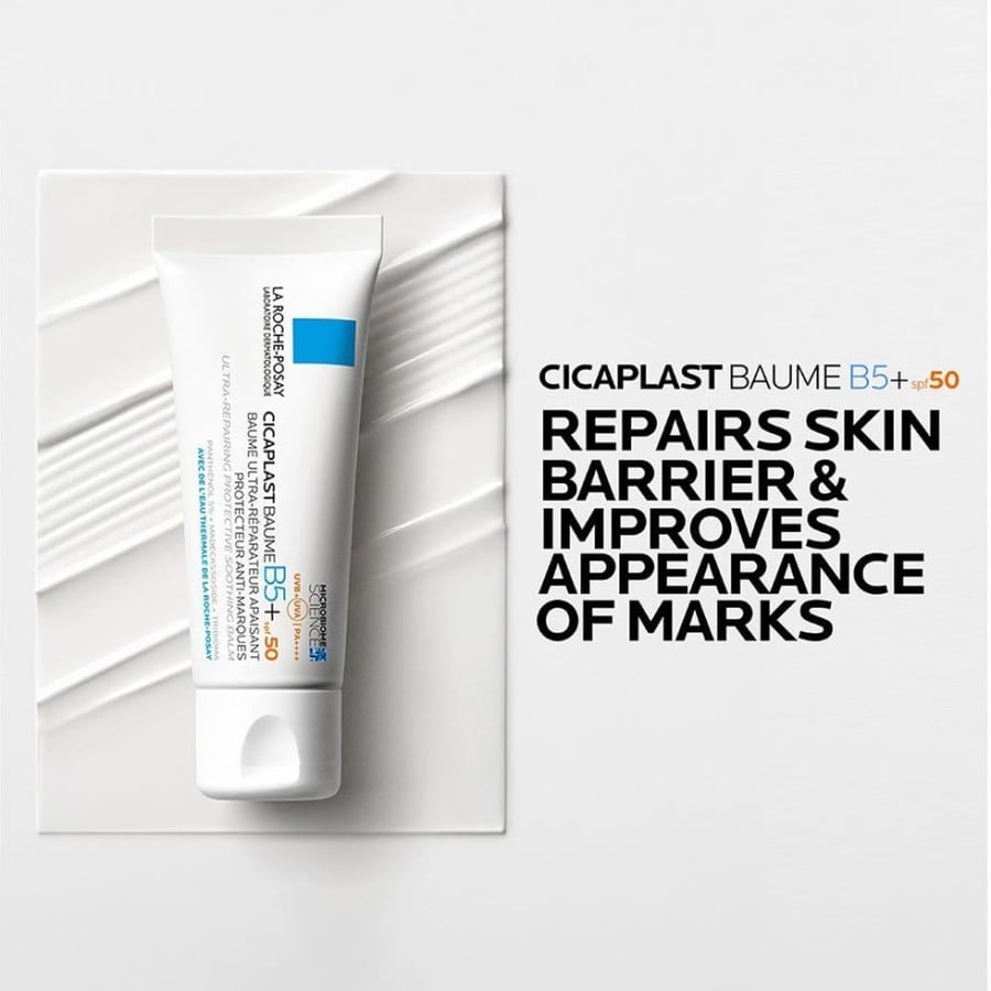 لاروش بوزيه سيكابلاست بَالم B5+ بمعامل حماية SPF 50 – بلسم مهدئ ومجدد للبشرة 40 مل