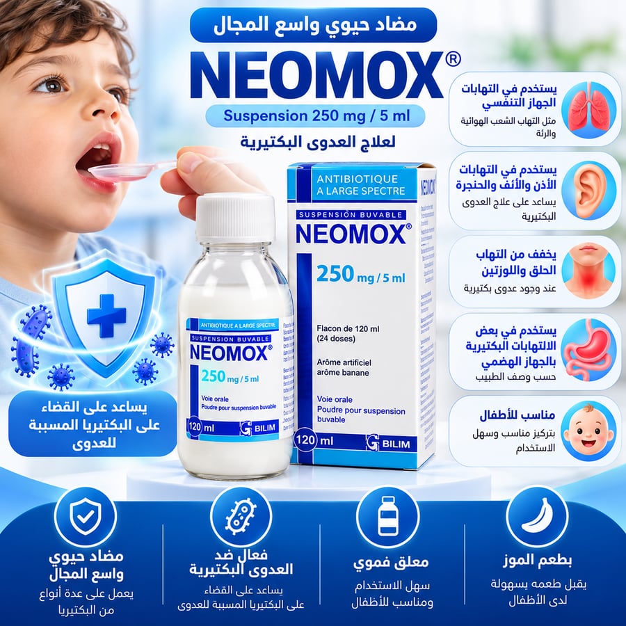 neomox 250mg/5ml susp 100ml