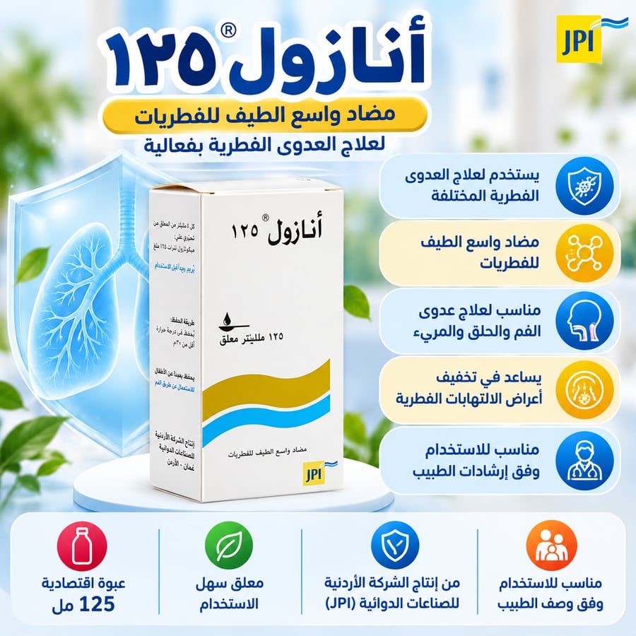 ANAZOL 125 MG 120 ML