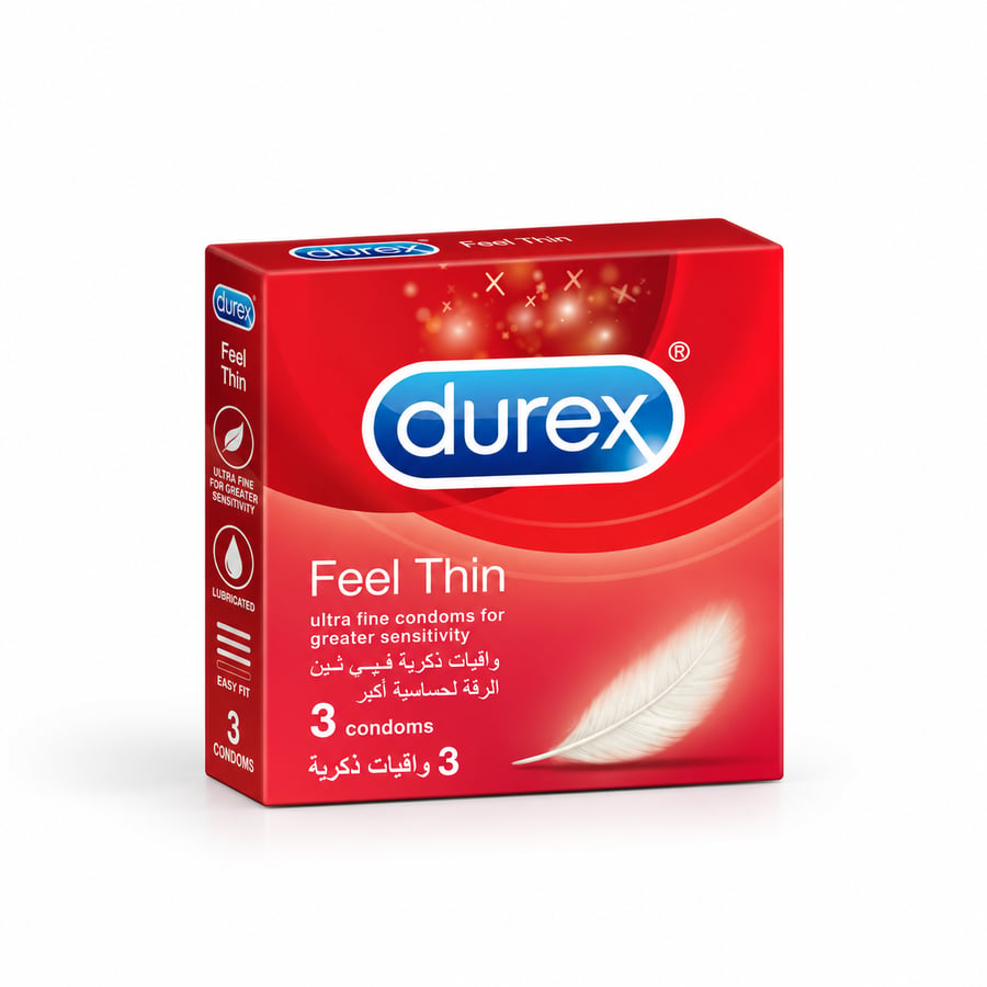 ديوريكس كندوم 3حبة feel thin