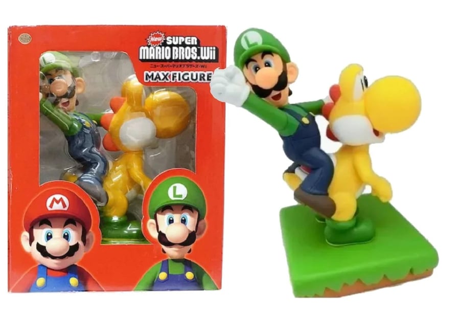 Figure Mario Bros Wii Japan 25cm Or Luigi Yoshi Max Figure