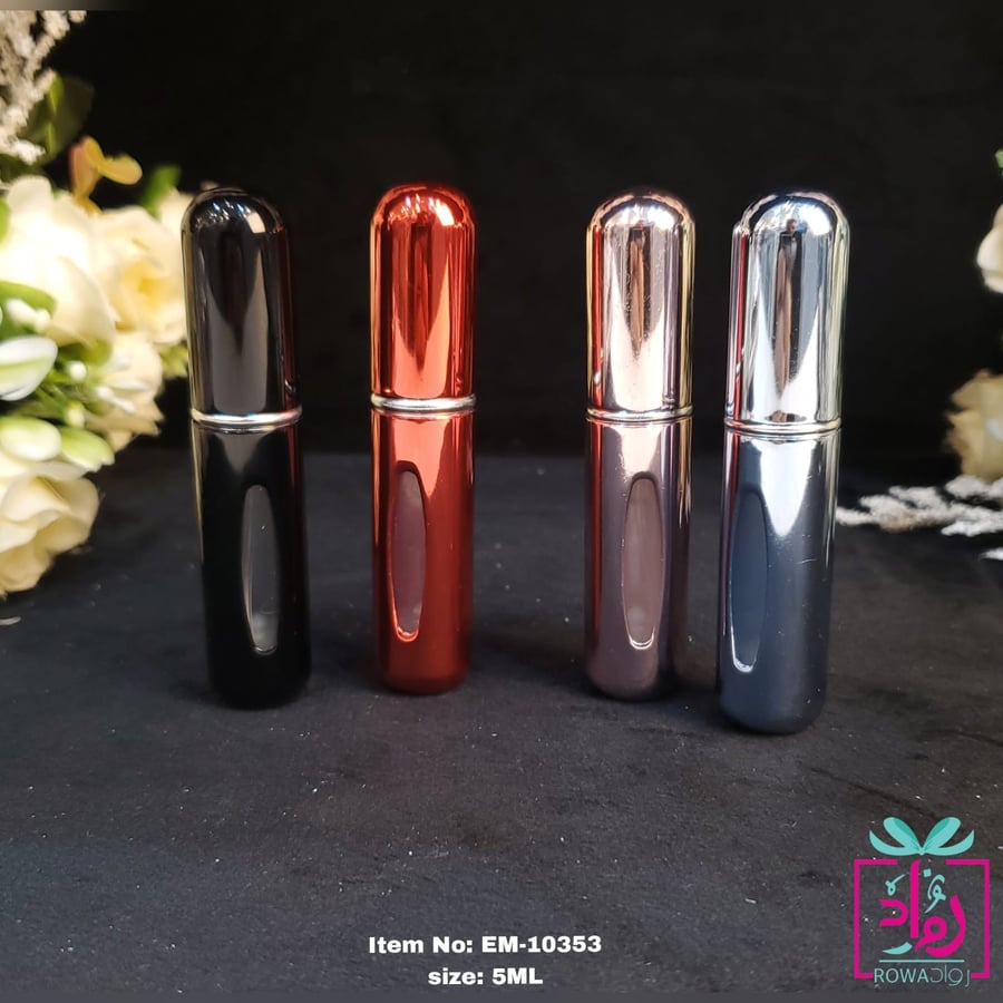 بخاخ عطر صغير بلاستيكة 5 مل 12 حبة الوان متنوعة