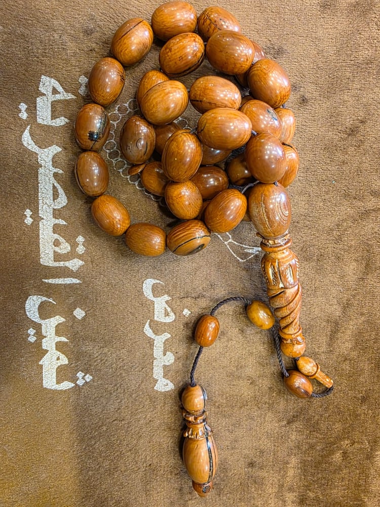 Mammoth ivory prayer beads