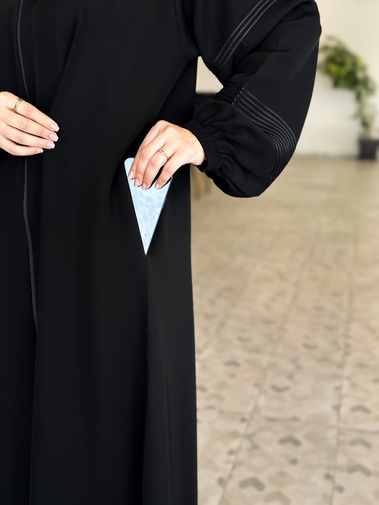 عباية سحاب وجيوب+طرحه ونقاب مجانا