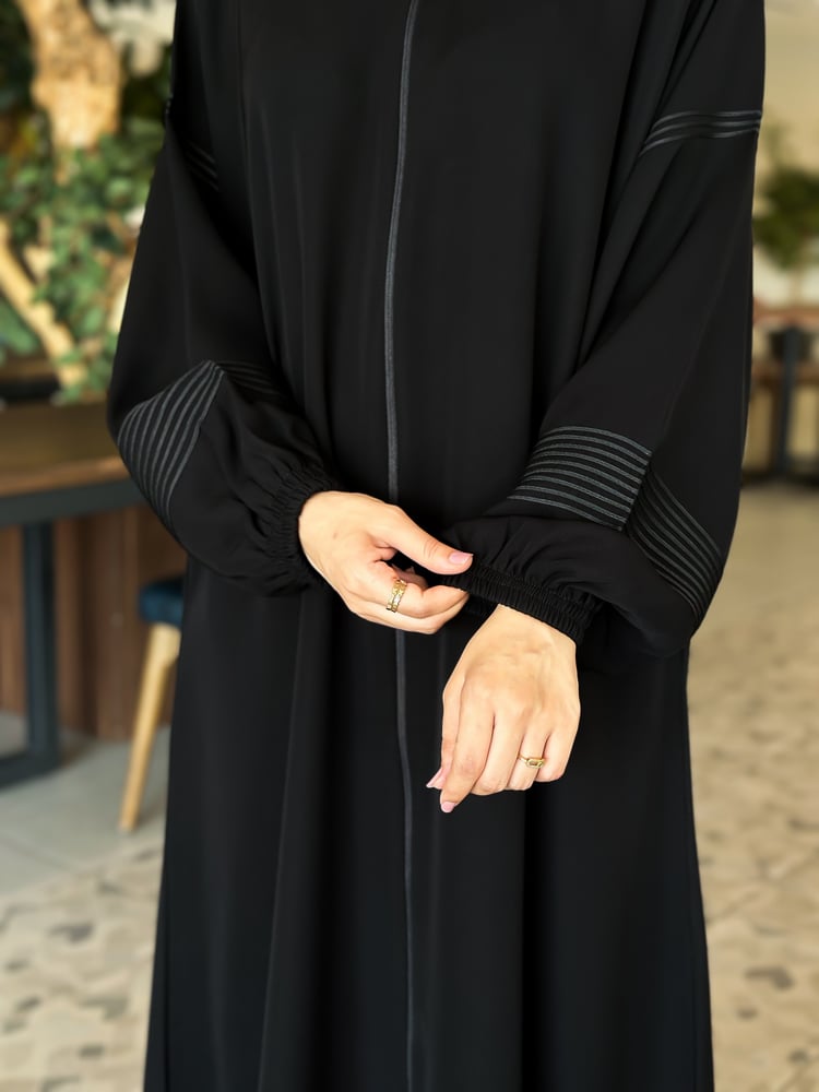 عباية عملية سحاب وجيوب+طرحه ونقاب مجانا